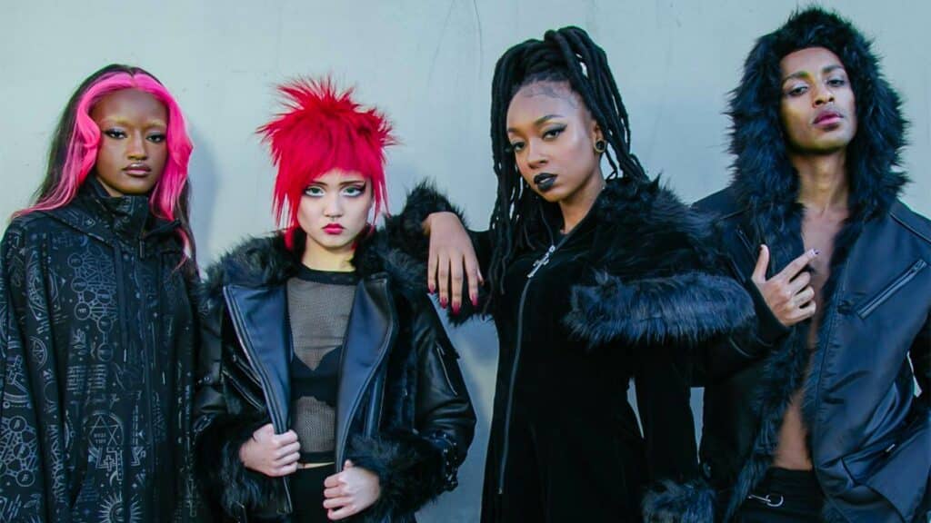 a group wearing killstar products